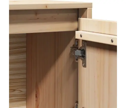 Augstais Skapītis, 74X35X117 Cm, Priedes Masīvkoks Vidaxl