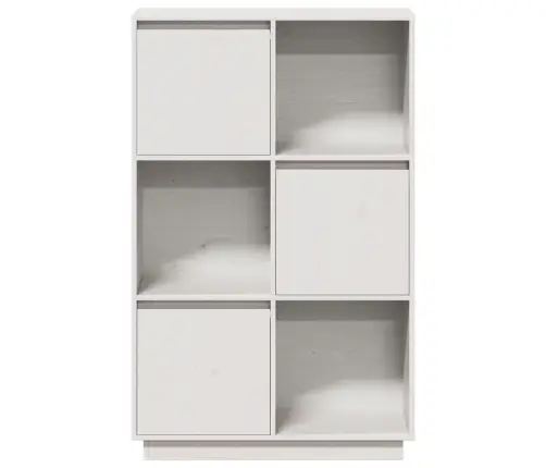 Augstais Skapītis, Balts, 74X35X117 Cm, Priedes Masīvkoks Vidaxl