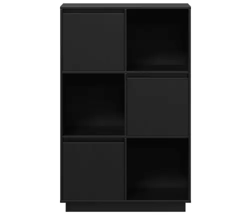 Kõrge Kapp, Must, 74 X 35 X 117 cm Toekas Männipuit