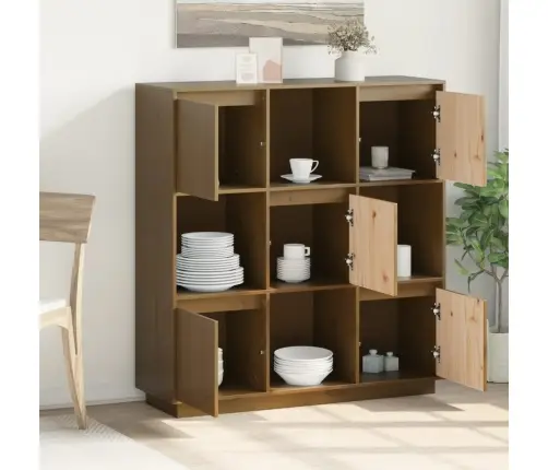 Komoda, Medaus Ruda, 110,5X35X117cm Pušies Medienos Masyvas Komoda, Medaus Ruda, 110,5X35X117cm Pušies Medienos Masyvas