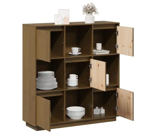 Komoda, Medaus Ruda, 110,5X35X117cm Pušies Medienos Masyvas Komoda, Medaus Ruda, 110,5X35X117cm Pušies Medienos Masyvas