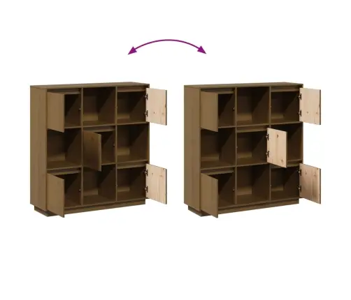 Komoda, Medaus Ruda, 110,5X35X117cm Pušies Medienos Masyvas Komoda, Medaus Ruda, 110,5X35X117cm Pušies Medienos Masyvas