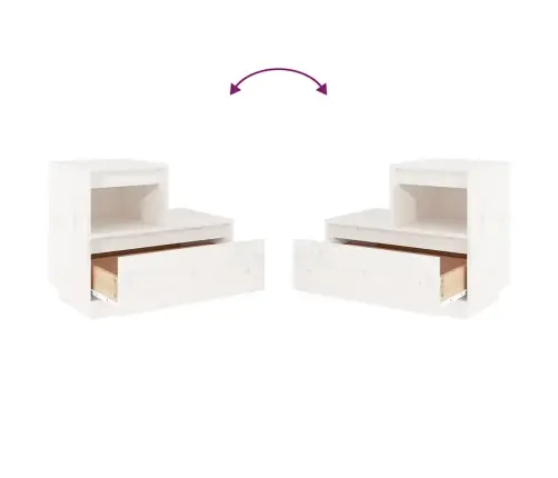 Öökapp, Valge, 60 X 34 X 51 cm Männipuit