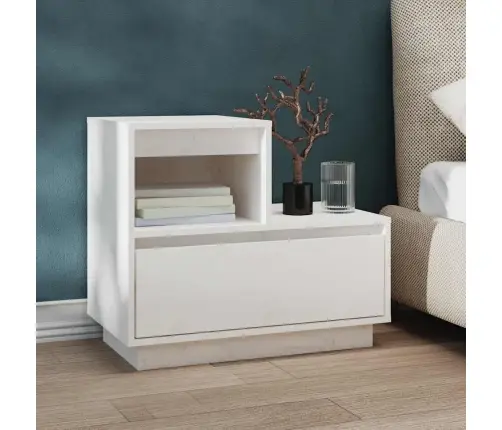 Naktsskapīši, 2 Gab., Balti, 60X34X51 Cm, Priedes Masīvkoks Vidaxl Naktsskapīši, 2 Gab., Balti, 60X34X51 Cm, Priedes Masīvkoks Vidaxl