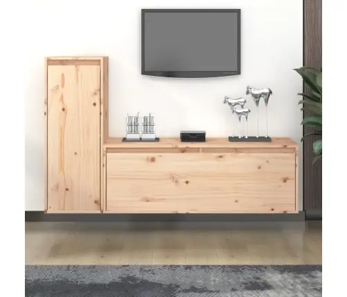 Tv Skapīši, 2 Gab., Priedes Masīvkoks Vidaxl Tv Skapīši, 2 Gab., Priedes Masīvkoks Vidaxl