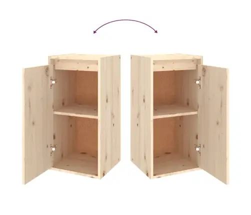 Tv Skapīši, 2 Gab., Priedes Masīvkoks Vidaxl