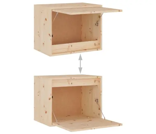 Tv Skapīši, 7 Gab., Priedes Masīvkoks Vidaxl