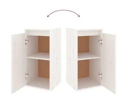 Telerikapid 4 Tk, Valge, Männipuit