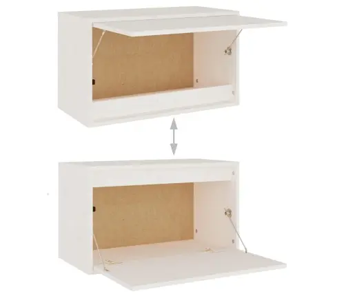 Tv Skapīši, 6 Gab., Balti, Priedes Masīvkoks Vidaxl