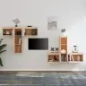 Tv Skapīši, 6 Gab., Priedes Masīvkoks Vidaxl