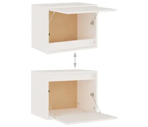 Televizoriaus Spintelės, 6Vnt., Baltos, Pušies Medienos Masyvas