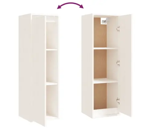 Televizoriaus Spintelės, 6Vnt., Baltos, Pušies Medienos Masyvas