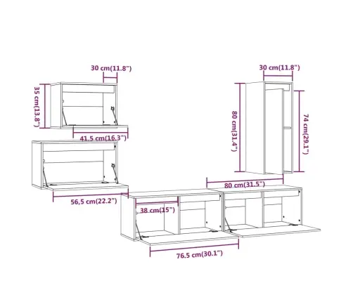 Tv Skapīši, 5 Gab., Balti, Priedes Masīvkoks Vidaxl Tv Skapīši, 5 Gab., Balti, Priedes Masīvkoks Vidaxl