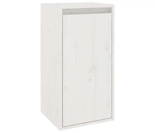 Televizoriaus Spintelės, 4Vnt., Baltos, Pušies Medienos Masyvas