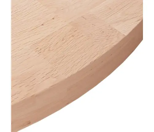 Apaļa Galda Virsma, Ø60X4 Cm, Neapstrādāts Ozola Masīvkoks Vidaxl