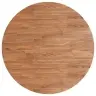 Apaļa Galda Virsma, Gaiši Brūna, Ø70X1,5 Cm, Ozola Masīvkoks Vidaxl