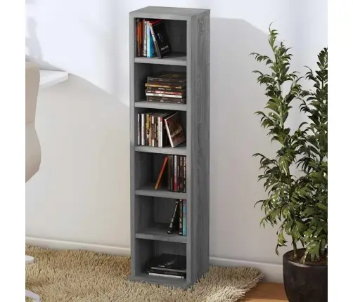 Spintelė Kompaktiniams Diskams, Pilka, 21X20X88cm Mediena