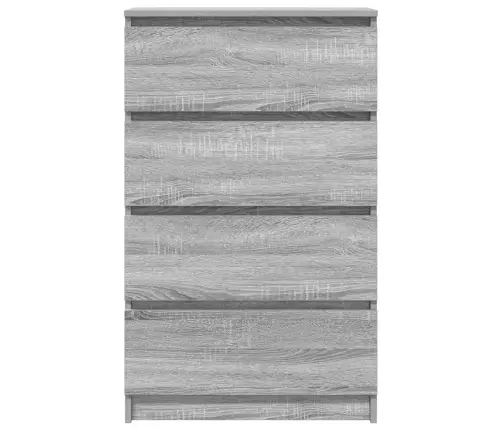 Kumode, Pelēcīga Ozola Krāsā, 60X35X98,5 Cm, Inženierijas Koks Vidaxl