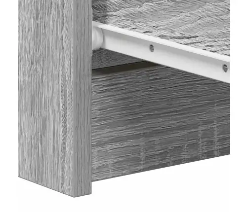 Kumode, Pelēcīga Ozola Krāsā, 60X35X98,5 Cm, Inženierijas Koks Vidaxl