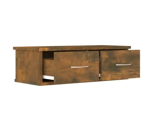 Raamatukapp, Suitsutatud Tamm, 60 X 26 X 18,5 cm Tehispuit