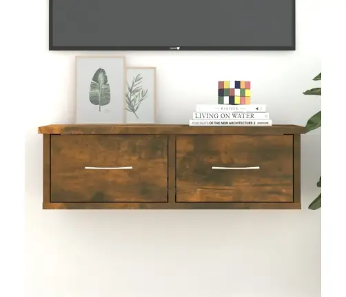 Raamatukapp, Suitsutatud Tamm, 60 X 26 X 18,5 cm Tehispuit