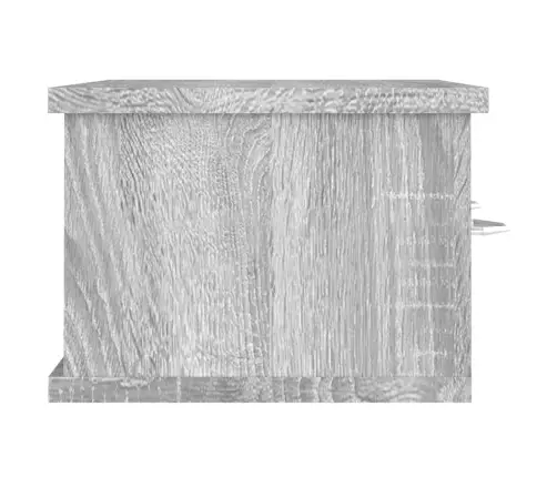 Sienas Skapītis, Pelēcīgs, 60X26X18,5 Cm, Inženierijas Koks Vidaxl