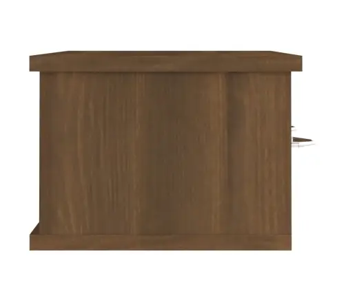 Sienas Skapītis, Ozola Krāsā, 60X26X18,5 Cm, Inženierijas Koks Vidaxl