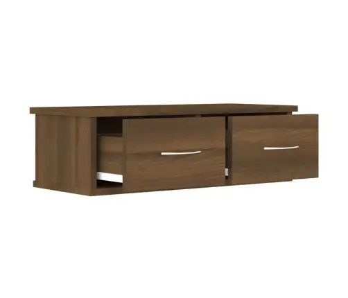 Sienas Skapītis, Ozola Krāsā, 60X26X18,5 Cm, Inženierijas Koks Vidaxl