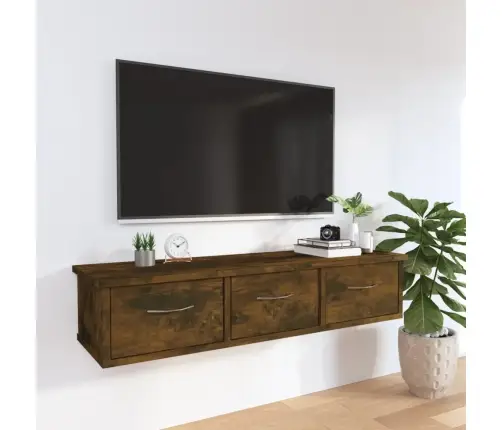 Raamatukapp, Suitsutatud Tamm, 88 X 26 X 18,5 cm Tehispuit