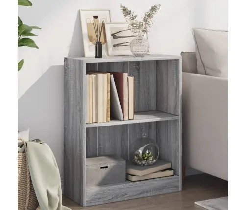 Lentyna Knygoms, Pilkos Ąžuolo Spalvos, 60X24X76 cm Mediena