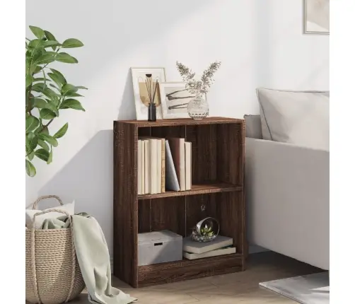 Grāmatplaukts, Ozolkoka Krāsā, 60X24X76 Cm, Inženierijas Koks Vidaxl