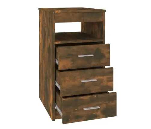 Atvilktņu Skapītis, Ozola Krāsā, 40X50X76 Cm, Inženierijas Koks Vidaxl