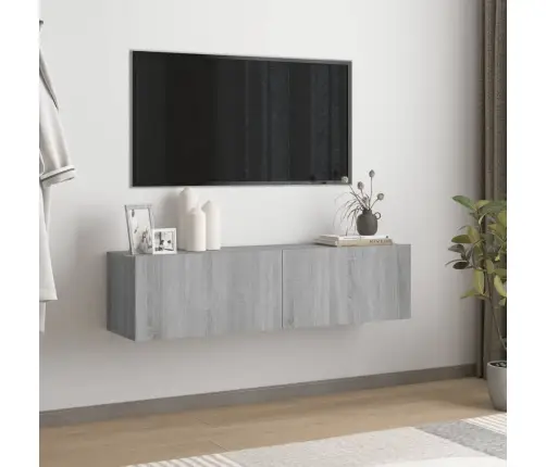 Tv Skapītis, Pelēcīga Ozolkoka, 120X30X30 Cm, Inženierijas Koks Vidaxl