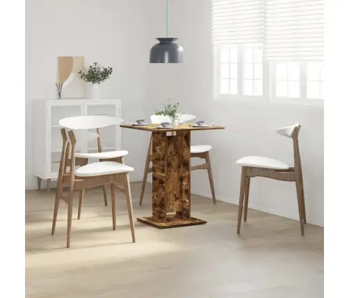 Bistro Stalas, Dūminio Ąžuolo, 60X60X75cm Apdirbta Mediena