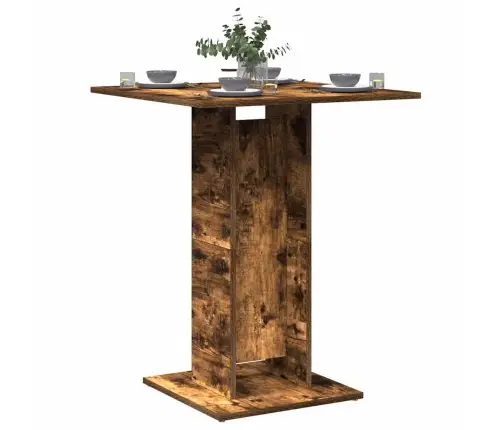 Bistro Stalas, Dūminio Ąžuolo, 60X60X75cm Apdirbta Mediena