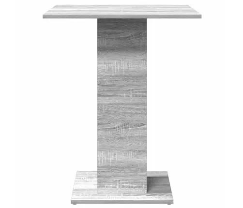 Bistro Galds, Pelēcīgs, 60X60X75 Cm, Inženierijas Koks Vidaxl