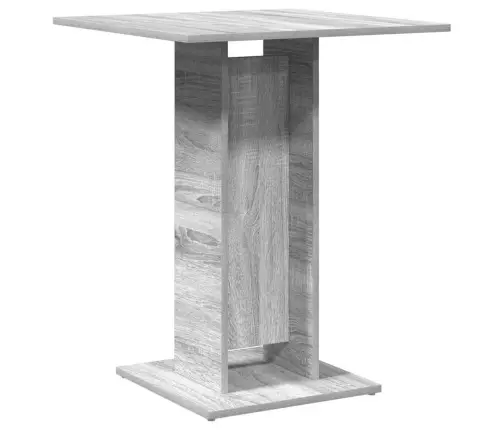 Bistro Galds, Pelēcīgs, 60X60X75 Cm, Inženierijas Koks Vidaxl