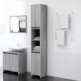 Raamatukapp, Hall Sonoma Tamm, 30 X 30 X 183,5 cm Tehispuit