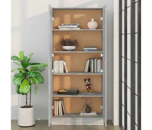 Grāmatu Skapis, Pelēcīgs, 82,5X30,5X185,5 Cm, Inženierijas Koks Vidaxl Grāmatu Skapis, Pelēcīgs, 82,5X30,5X185,5 Cm, Inženierijas Koks Vidaxl