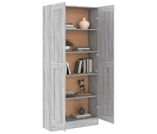 Grāmatu Skapis, Pelēcīgs, 82,5X30,5X185,5 Cm, Inženierijas Koks Vidaxl Grāmatu Skapis, Pelēcīgs, 82,5X30,5X185,5 Cm, Inženierijas Koks Vidaxl