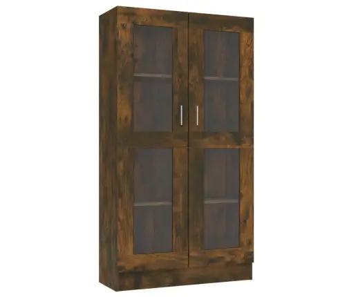 Vitriinkapp, Suitsutatud Tamm, 82,5X30,5X150 cm Tehispuit Vitriinkapp, Suitsutatud Tamm, 82,5X30,5X150 cm Tehispuit