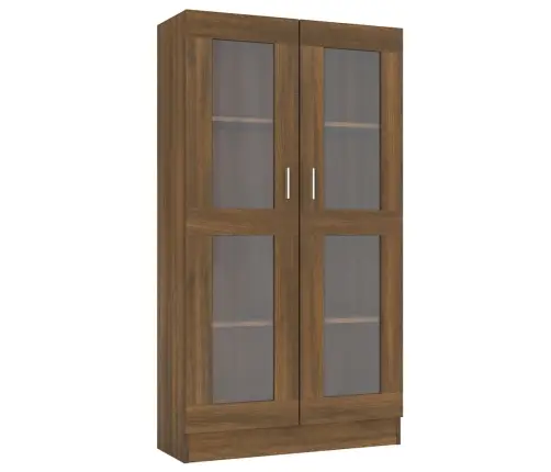 Vitriinkapp, Pruun Tamm, 82,5X30,5X150 cm Tehispuit