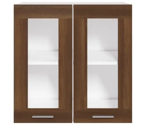 Pakabinama Stiklinė Spintelė,  “Lyon",  Ruda Ąžuolo,  60X31X60Cm