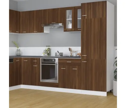 Pakabinama Stiklinė Spintelė,  “Lyon",  Ruda Ąžuolo,  60X31X60Cm