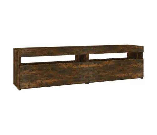 Tv Skapītis Ar Led Lampiņām, Tumša Ozolkoka Krāsā, 75X35X40 Cm Vidaxl