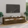 Tv Skapītis Ar Led Lampiņām, Tumša Ozolkoka Krāsā, 75X35X40 Cm Vidaxl