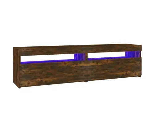 Tv Skapītis Ar Led Lampiņām, Tumša Ozolkoka Krāsā, 75X35X40 Cm Vidaxl