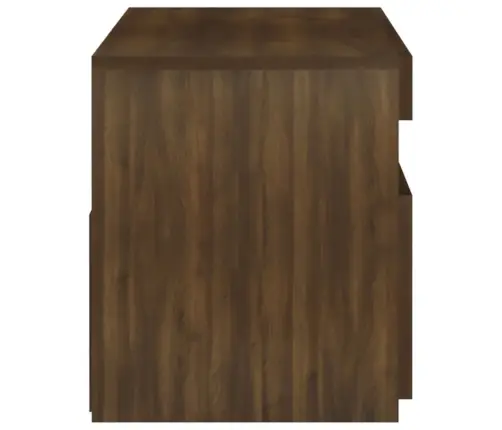 Tv Skapītis Ar Led Lampiņām, Ozolkoka Krāsa, 75X35X40 Cm Vidaxl