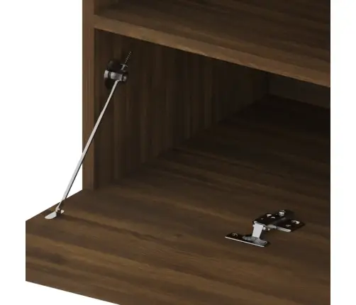 Tv Skapītis Ar Led Lampiņām, Ozolkoka Krāsa, 75X35X40 Cm Vidaxl
