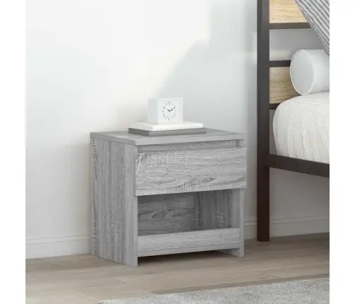 Naktsskapīši, 2 Gab., Pelēcīgi, 40X30X39 Cm, Inženierijas Koks Vidaxl